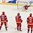 ZLIN, CZECH REPUBLIC - JANUARY 10: Team Russia warms up during preliminary round action at the 2017 IIHF Ice Hockey U18 Women's World Championship. (Photo by Andrea Cardin/HHOF-IIHF Images)